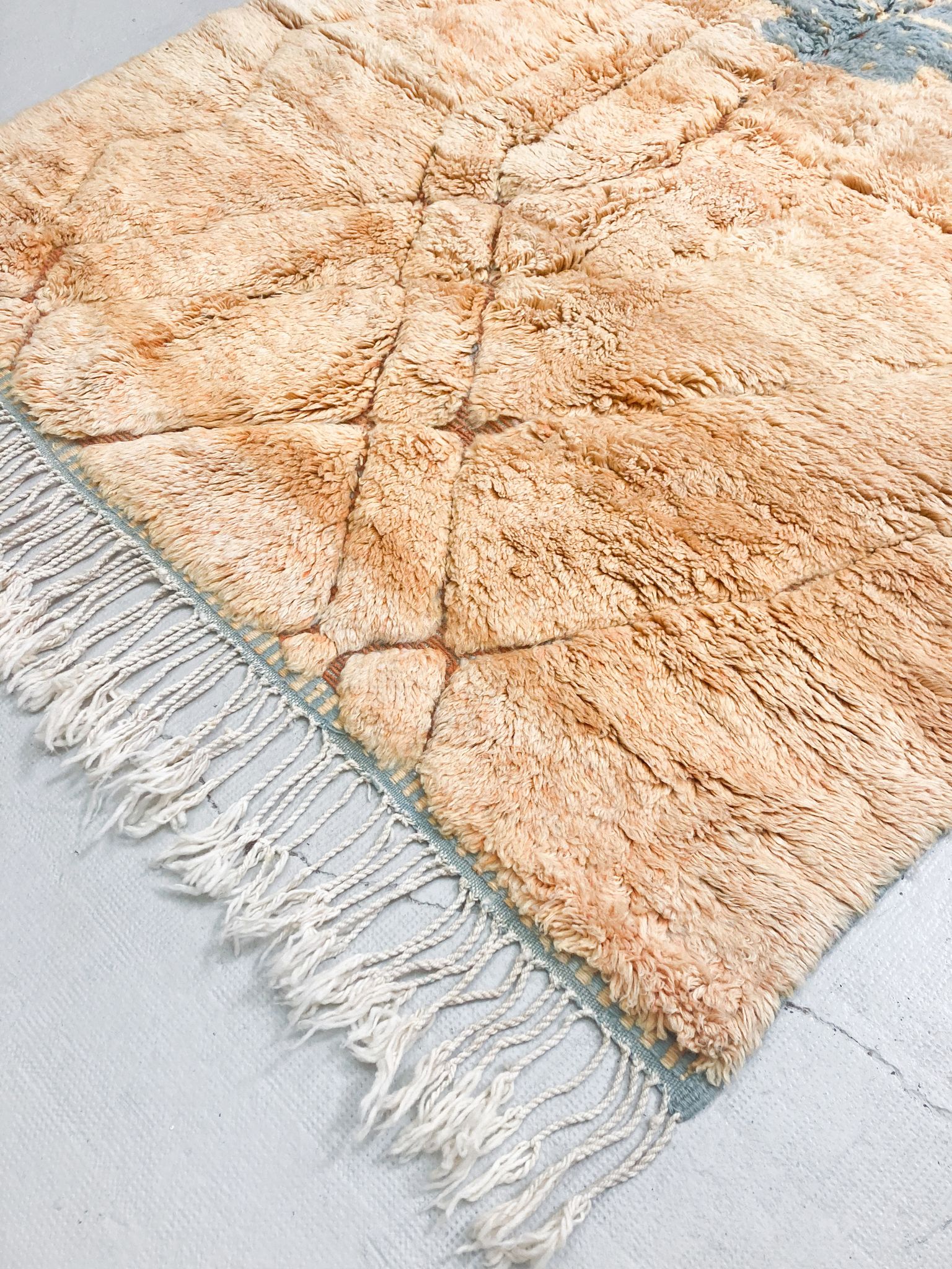 Tapis berbère marocain contemporain M'rirt 2,60x1,65m