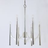 Mid-Century Lustre Gaetano Sciolari Sirius Silvered, Lightolier, Italy