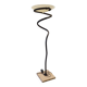 Vintage floor lamp snake metal travertine foot with murano