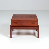 Illum Wikkelso side table in teak Hjorring Mobel Denmark 1960