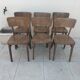 6 chaises bistrot thonet czechoslovakia vintage année 50