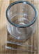 Champagne bucket or ice bucket and its plexiglass pliers 17.5 * 15 cm