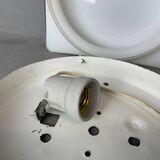 White  glass flush mount ceiling or wall lamp