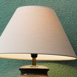 Vintage lamp, speckled ceramic base