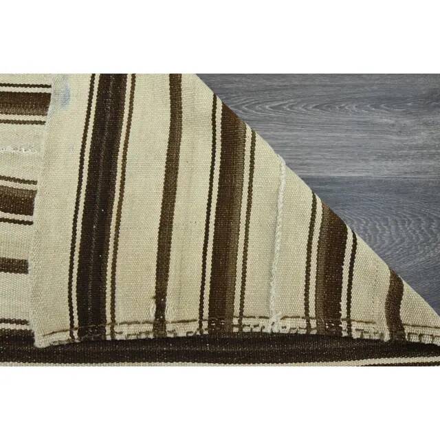 Vintage Turkish Oushak handmade wool cotton beige area rug  152x201