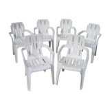 Suite of 6 Mambo armchairs by Paulin for Stamp