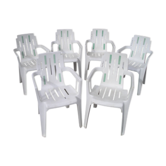 Suite of 6 Mambo chairs by Paulin for Stamp