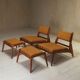 Set of hunting chairs designed by Heinz Heger for PGH 1960.