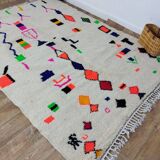 Tapis berbère marocain artisanal fait main 272 x 198 cm