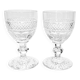 2 crystal Porto glasses by Saint-Louis, Trianon model.