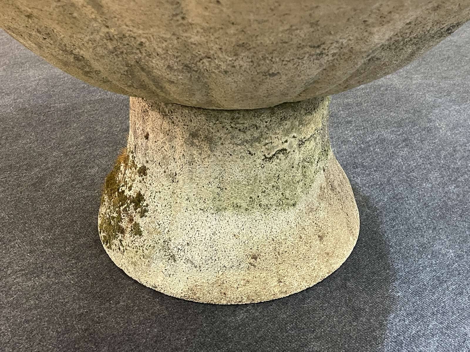 Reconstituted stone planter from the 1970s.