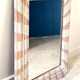 Old mirror in hand-painted wood