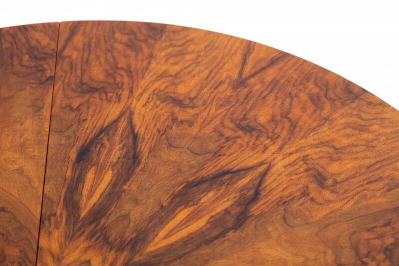 Art Deco round table from the 40s, Poland. After renovation.