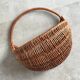 Vintage wicker wall hanging basket