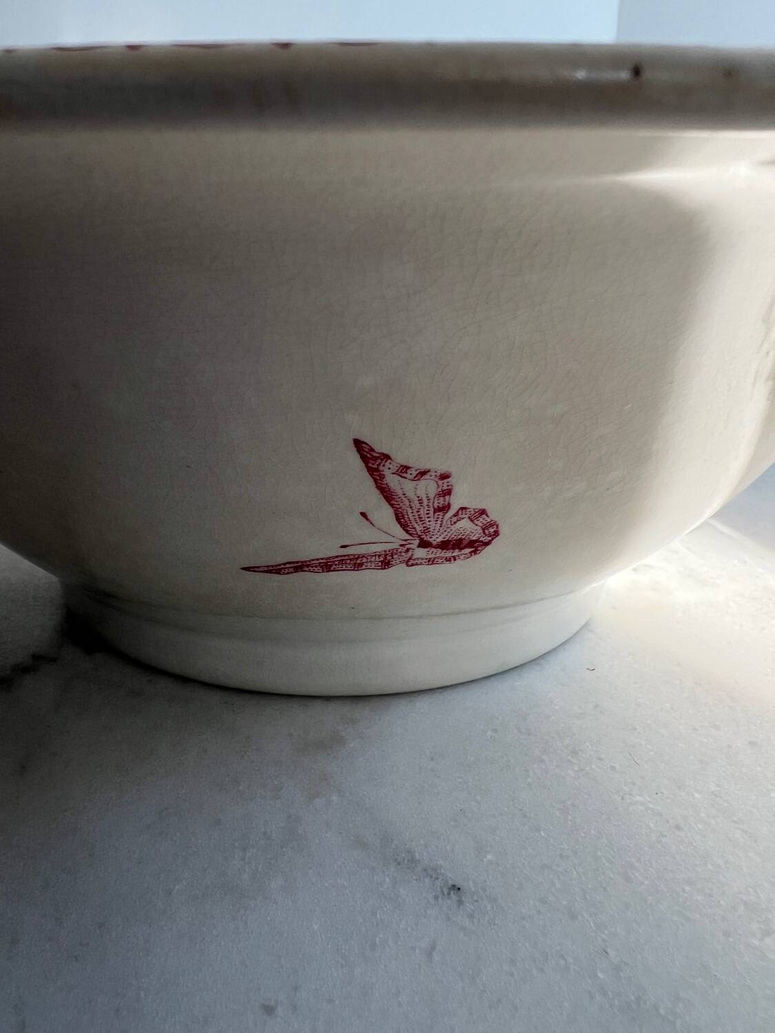 Large salad bowl from the Onnaing earthenware harvest collection