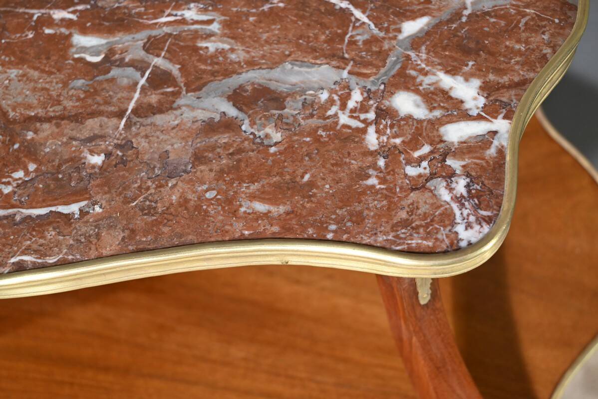 Mahogany Tea Table, Napoleon III style – Late 19th century