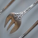 12 silver-plated oyster forks sfam goldsmith