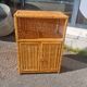 Vintage rattan shelf cabinet furniture