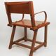Leather armchair by Jacques Adnet