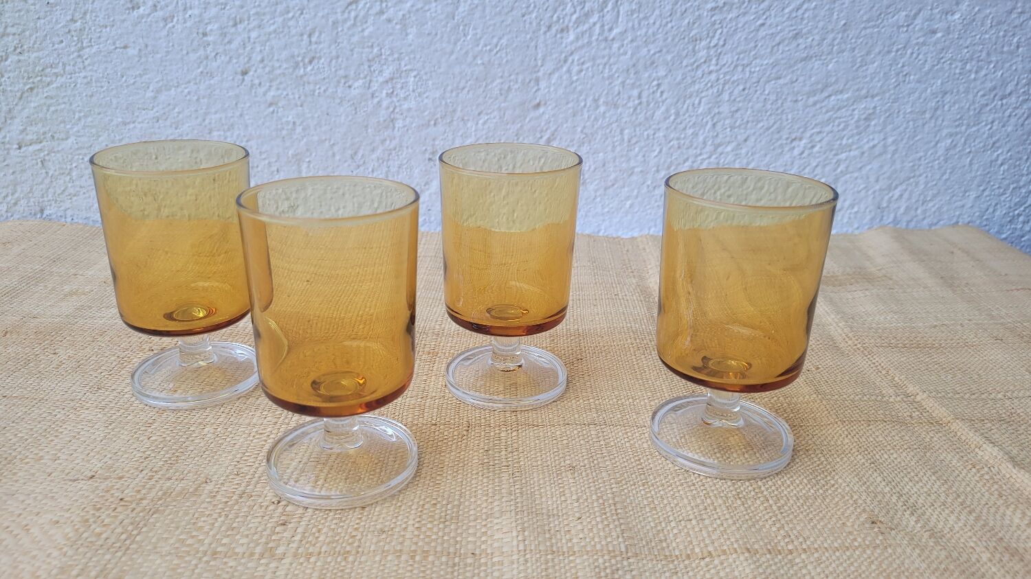 70's stemmed glasses