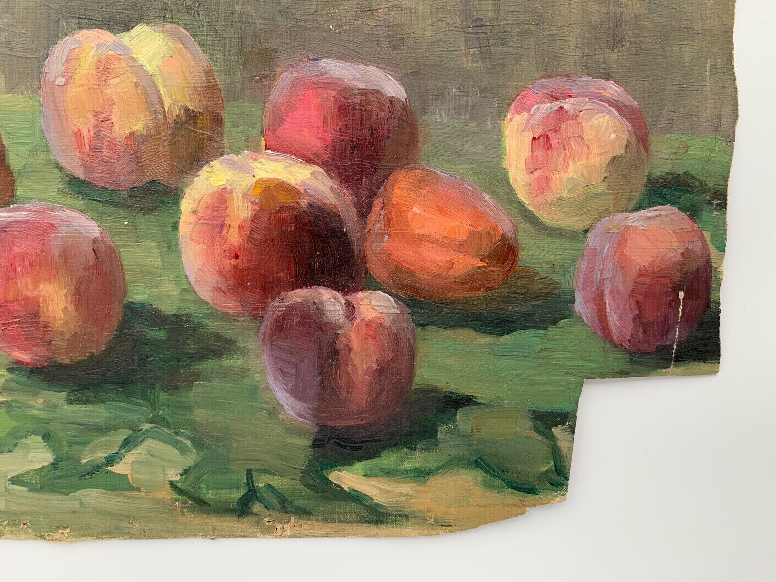 Oil on canvas gabrielle guillot by raffaillac still life with fruit