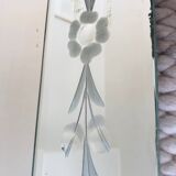 Miroir art déco - miroir italien - années 1930/1940. Miroir art déco gravé.