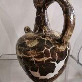 Spotted ceramic pitcher