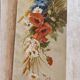 Oil painting on canvas "Country spray with poppies" 1910 signed