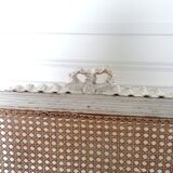 Louis XV style canned armchair lacquered wood