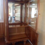 60s silver display cabinet
