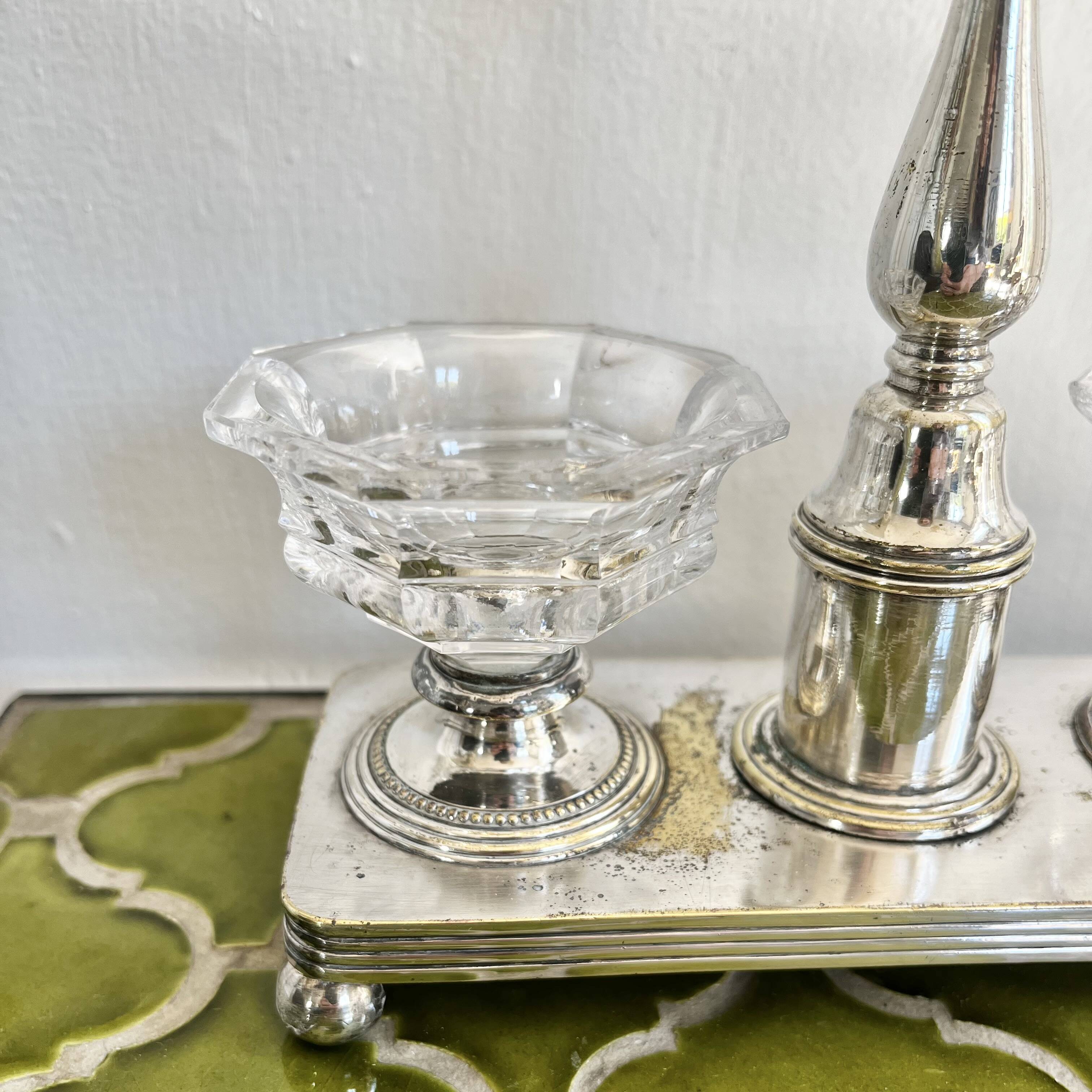 Double salt cellar signed Christofle