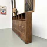 Meuble de métier ancien à 24 casiers