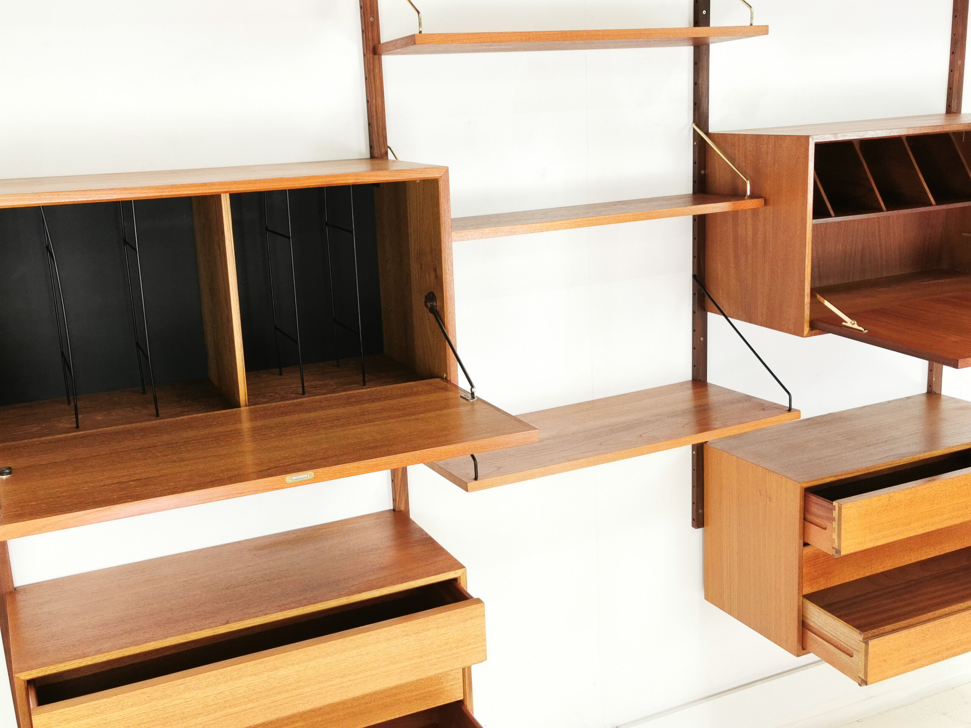 Poul Cadovius teak bookcase Danish 1960