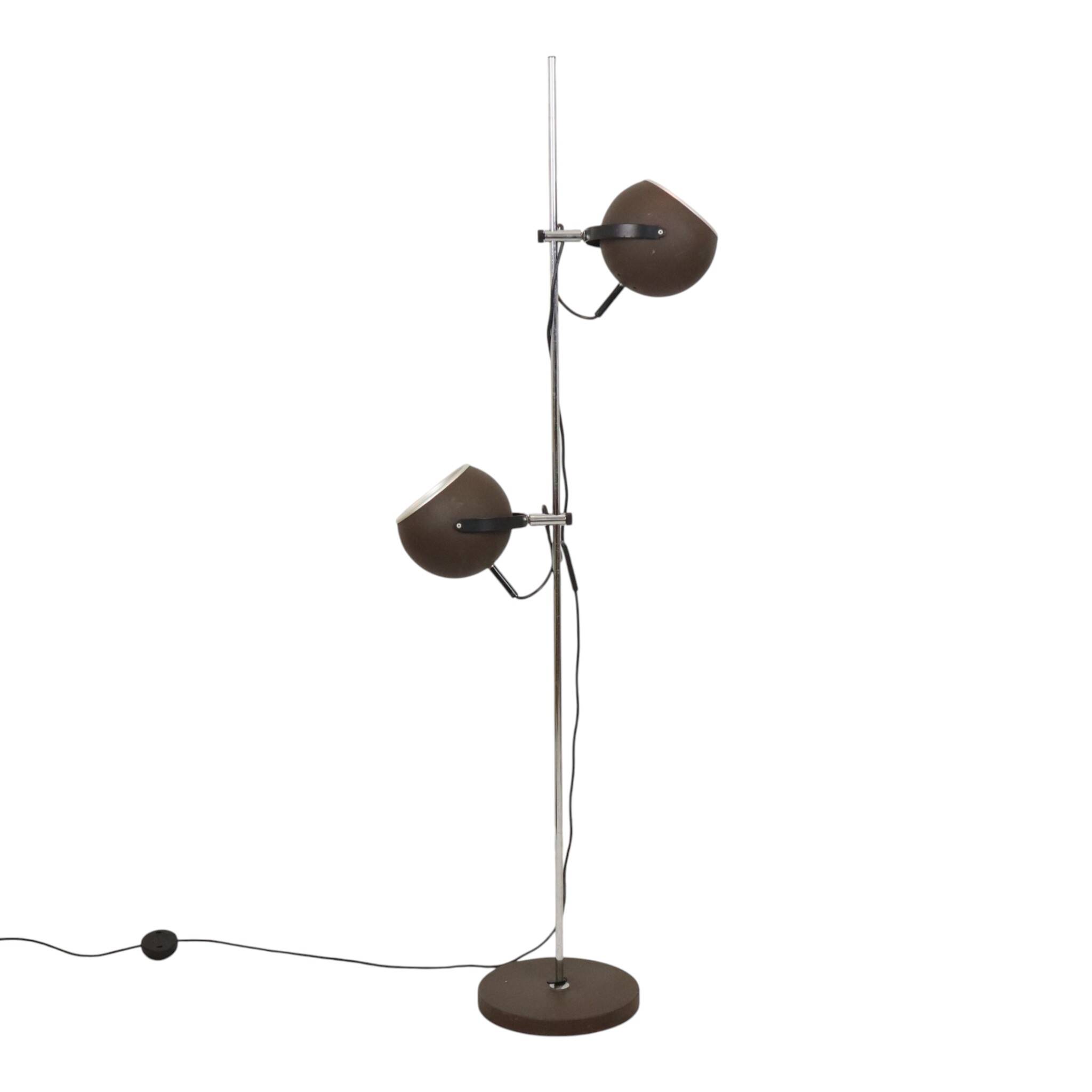 Lampe de sol vintage Eye Ball design Space Age 150 cm