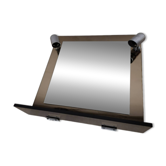 Vintage illuminated bathroom mirror