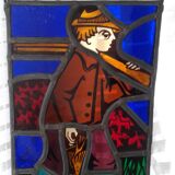 Vitraux à suspendre chasseur