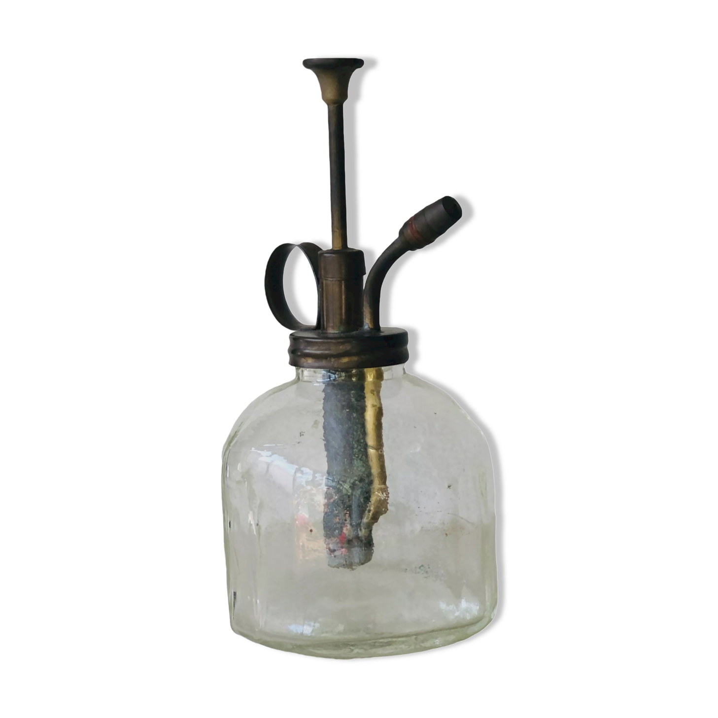 Glass and brass spray