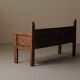 Banc de montagne en bois massif, Art populaire, Catalogne, XIXᵉ siècle