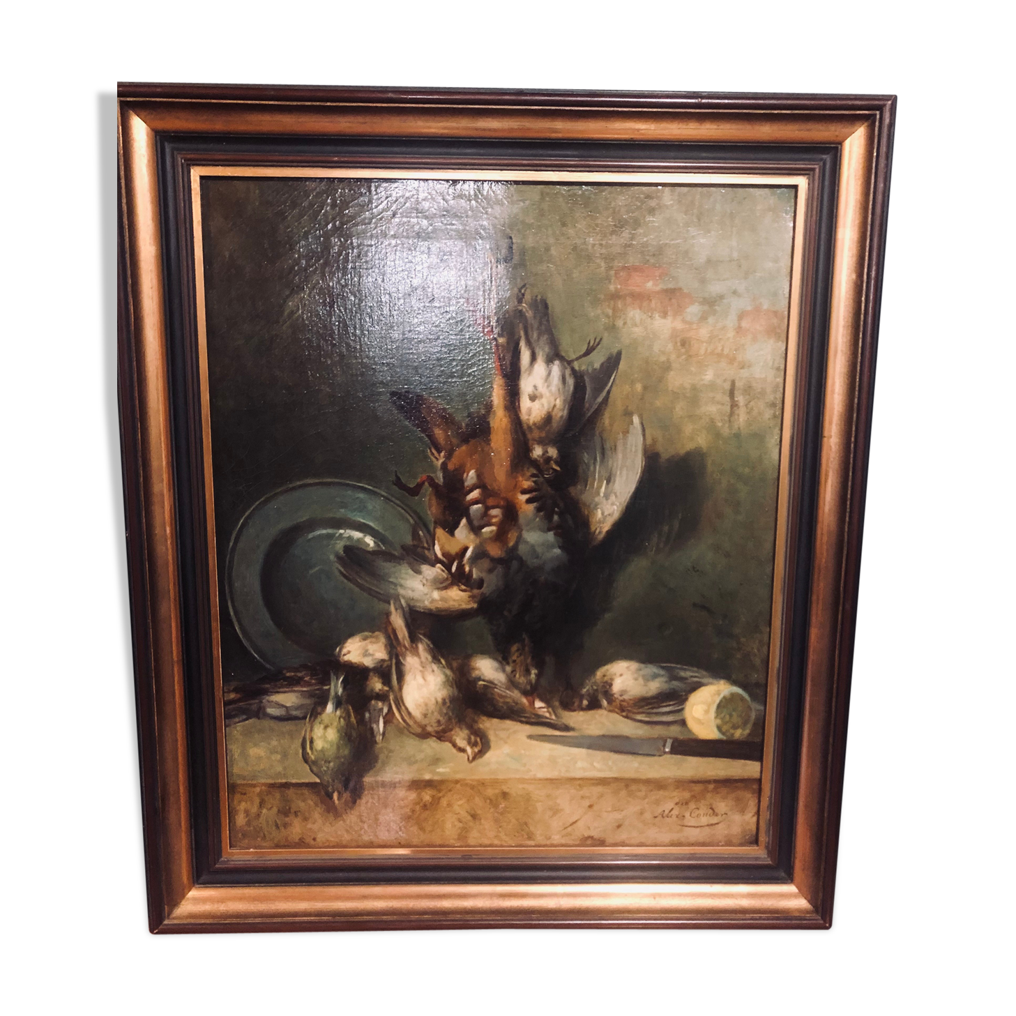 Still life painting oil on canvas by Alexandre Couder