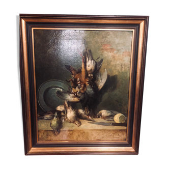 Tableau nature morte huile sur toile d'Alexandre Couder