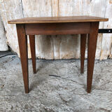 Table ecolier bois pieds compas vintage