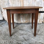 Table ecolier bois pieds compas vintage