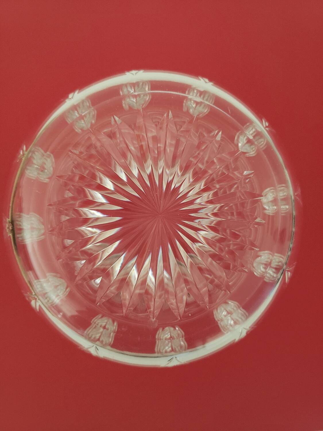 Vintage crystal vase