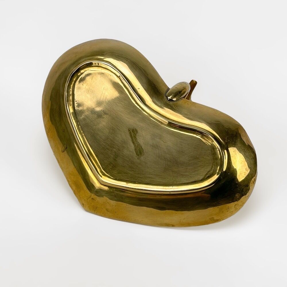 Vintage brass swan pocket cup