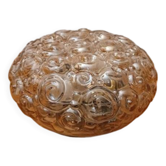 Plafonnier Helena Tynell verre fumé - modèle escargot 60/70
