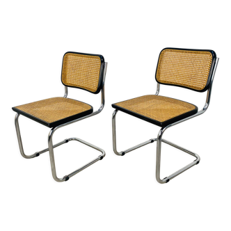 Set of 2 Cesca B32 chairs by Marcel Breuer