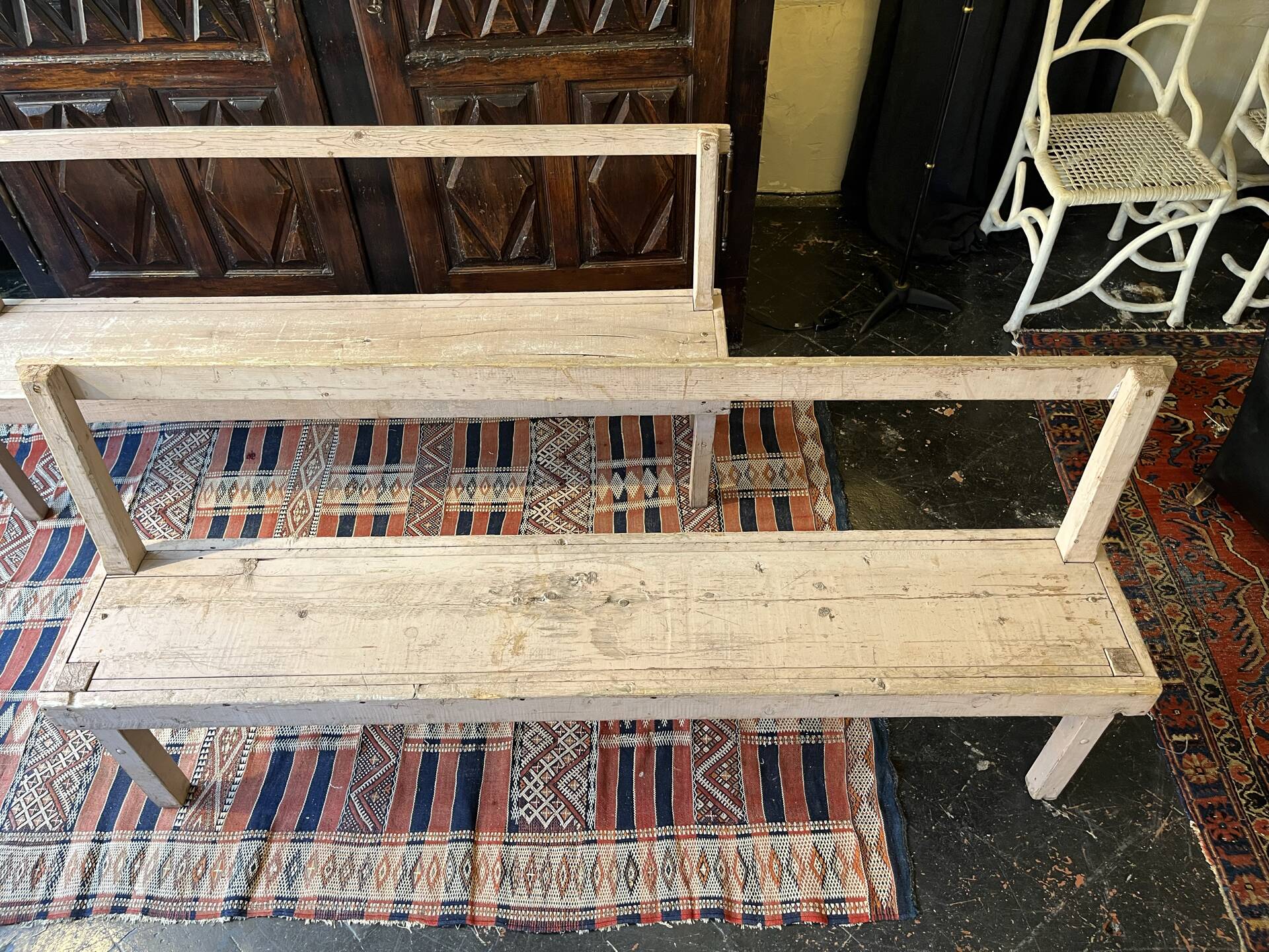 Vintage bench pair