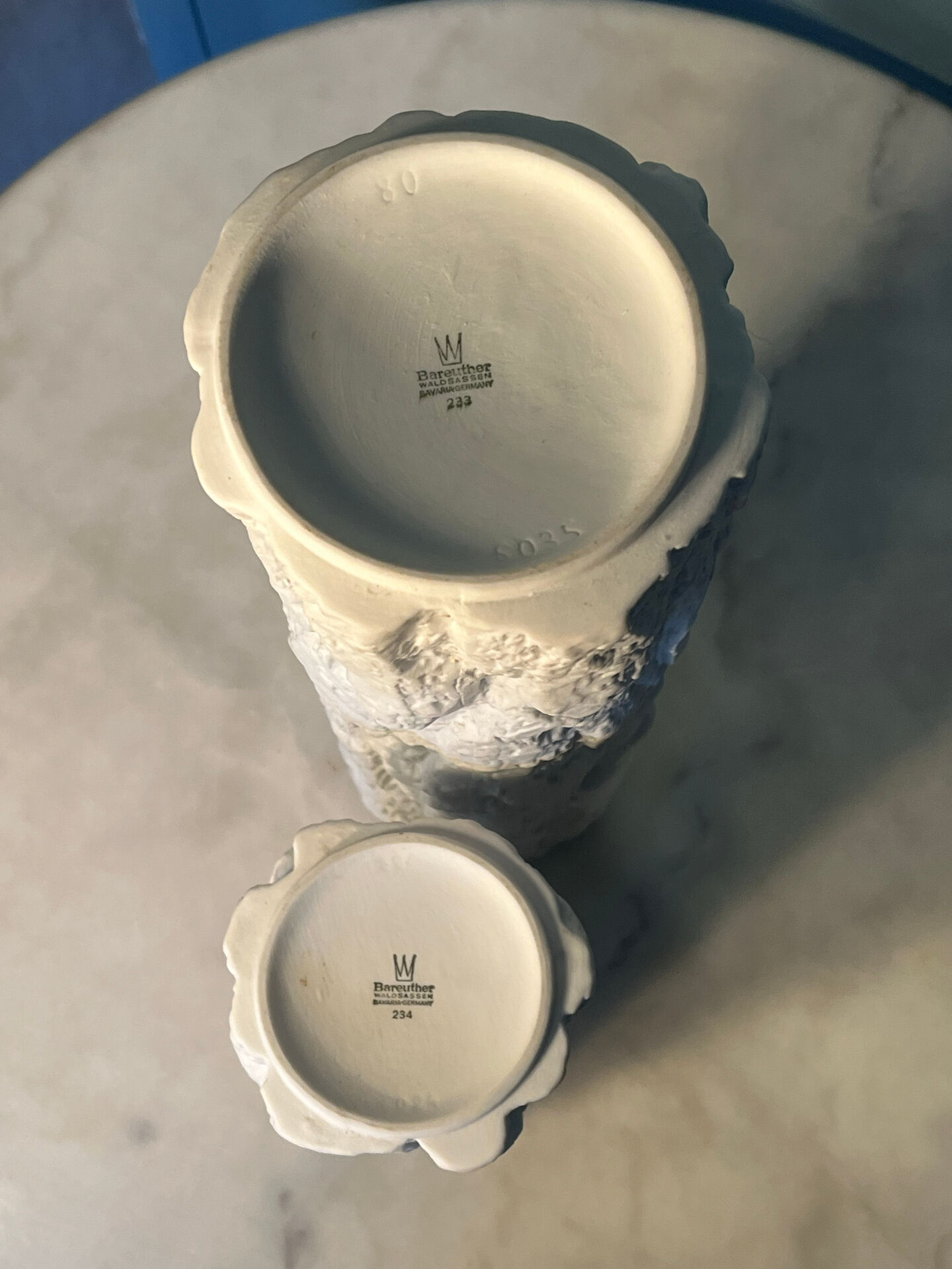 Paire de vases Op’art Bareuther Waldassen