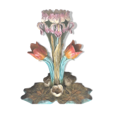Center of table with 3 tulips in dabbling No.38, onnaing France 19th, art nouveau