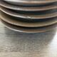Set of 6 vintage brown saucers